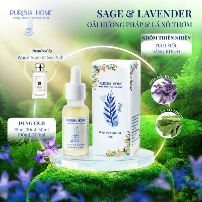 Sage & Lavender - Oải Hương Pháp & lá Xô Thơm - Ảnh 3